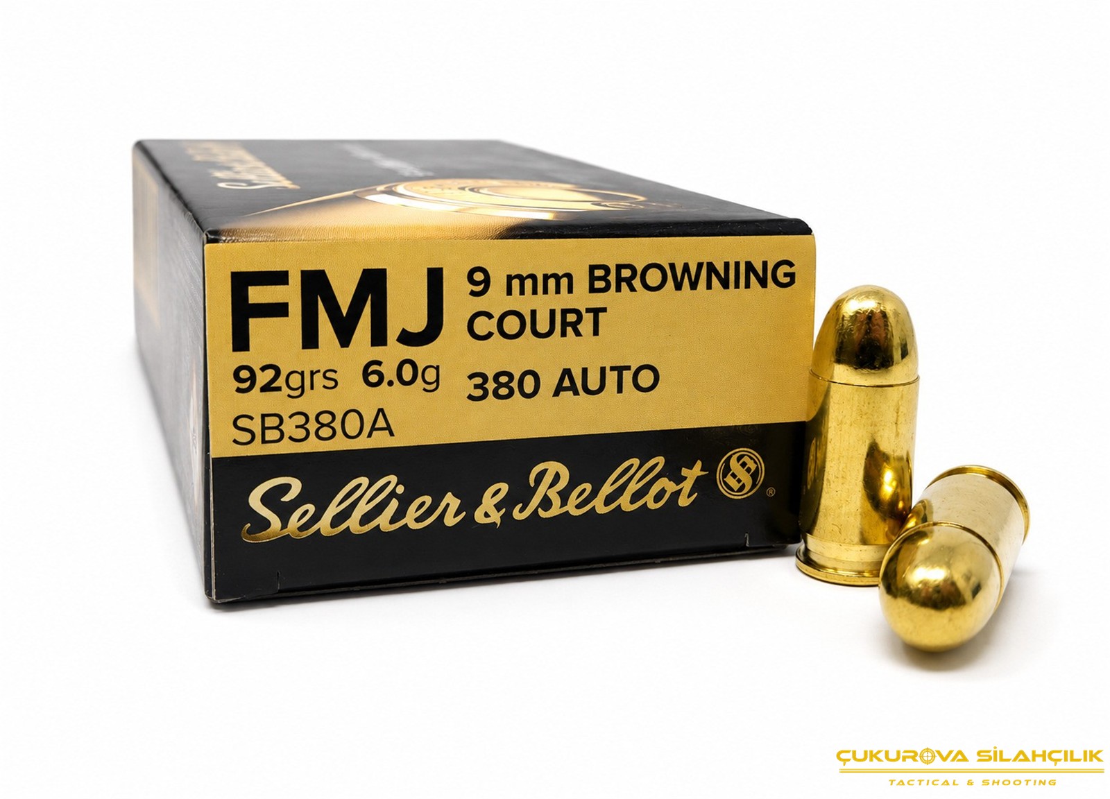 Sellier & Bellot 380 Auto 9 x 17 Mm Fmj. 92 Grn. 5208