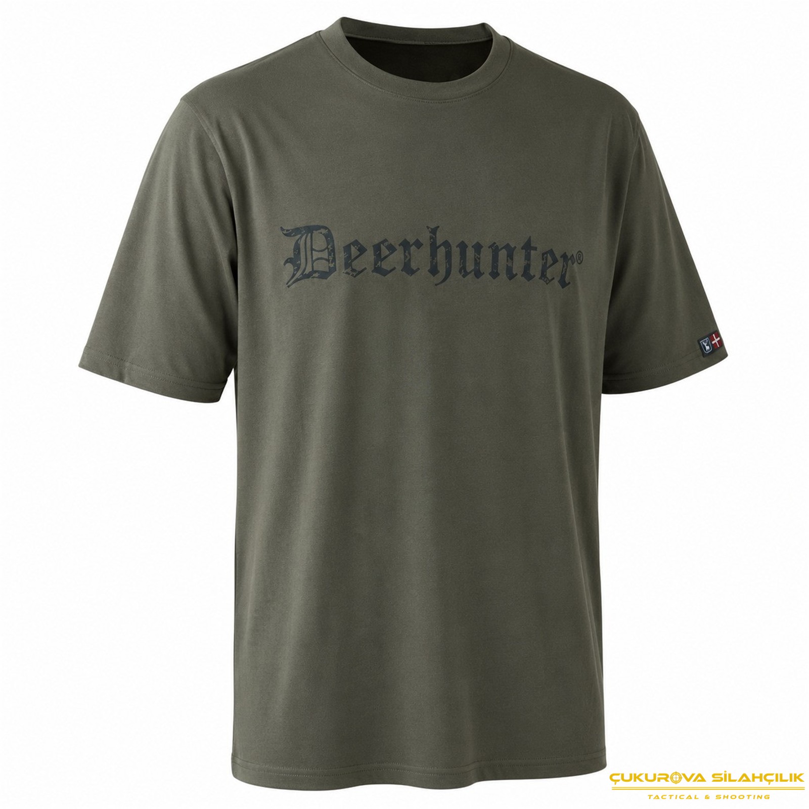 Deerhunter 378 DH Logo Yeşil Kısa Kollu T-Shirt