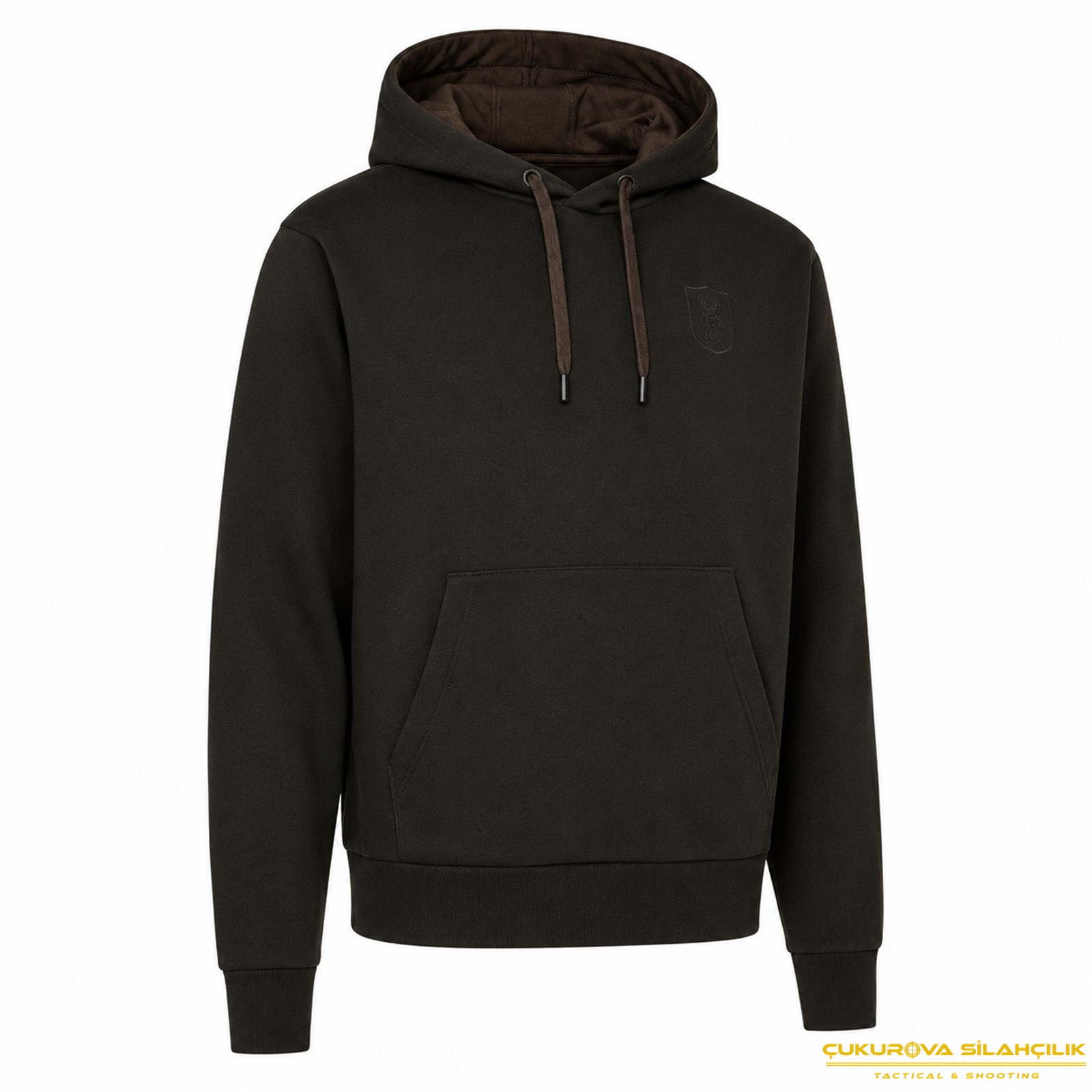 Deerhunter Logo Kapüşonlu Yeşil Sweat