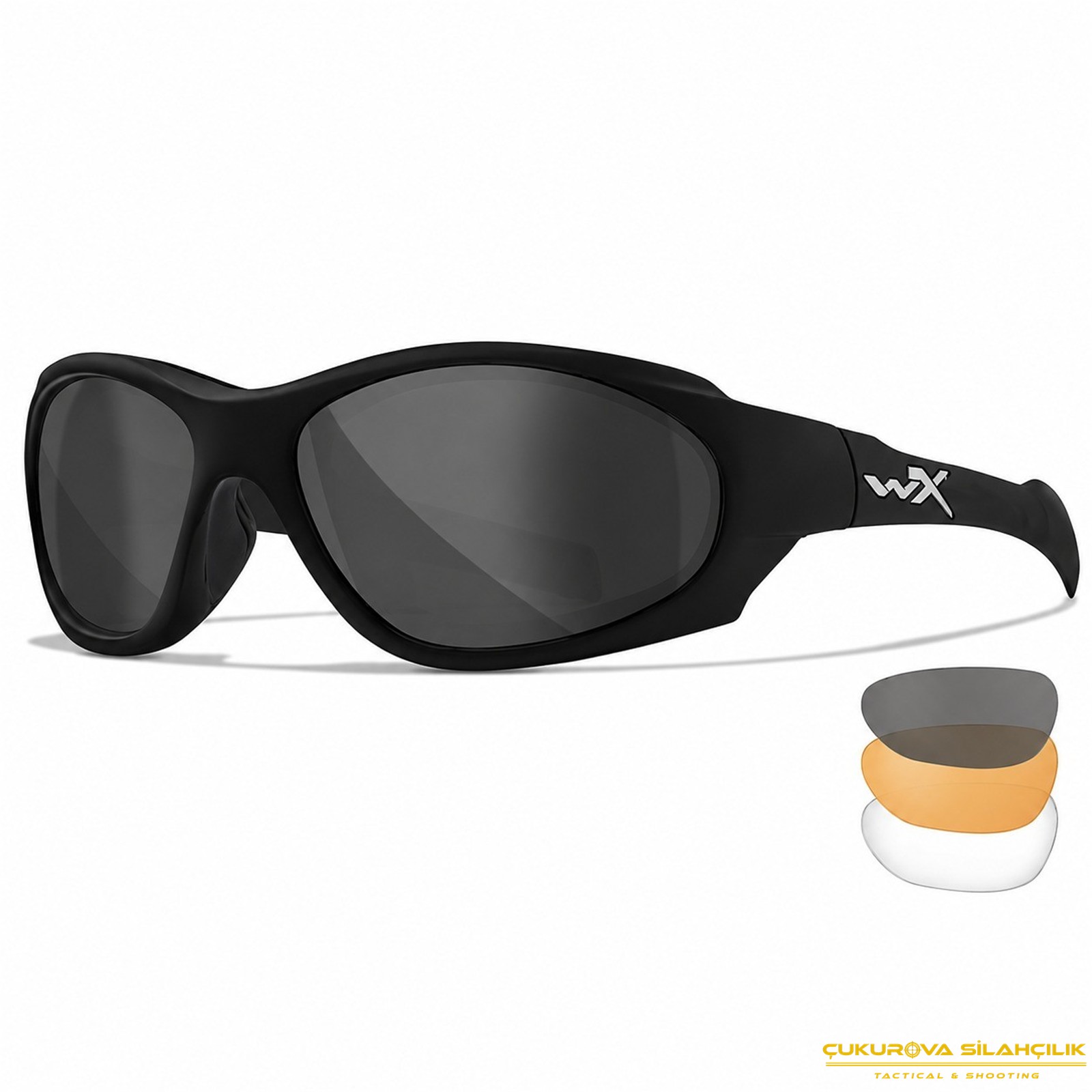 WILEY X XL-1 Adv. 2.5 Comm. Balistik Gözlük 3 Lens