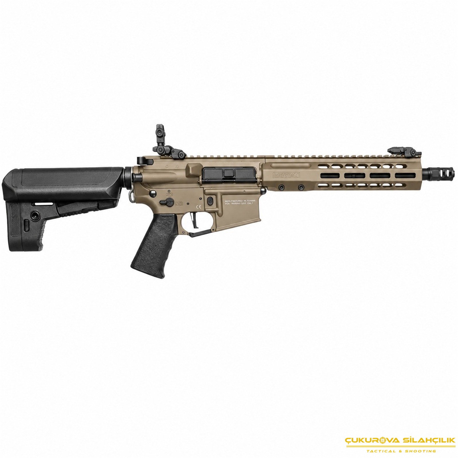 Krytac Barrett REC7 SBR MK3 Gate FDE Tan AEG Airsoft Tüfeği
