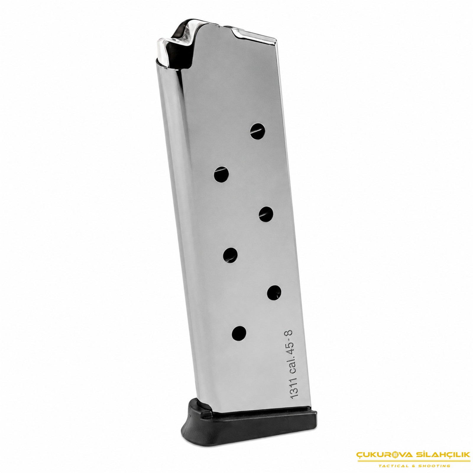 Sabatti Colt 1911 45 Cal. Krom Tabanca Yedek Şarjörü