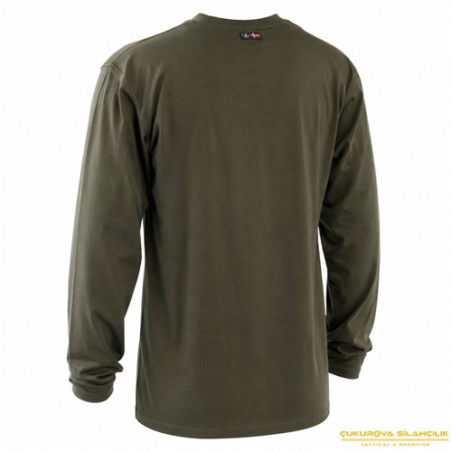 Deerhunter Logo Yeşil Uzun Kollu T-Shirt