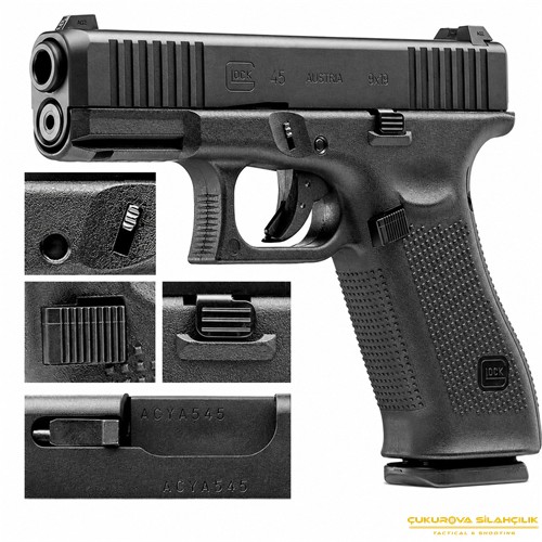 Umarex Glock 45 Blowback 6 Mm. Siyah Airsoft Tabanca