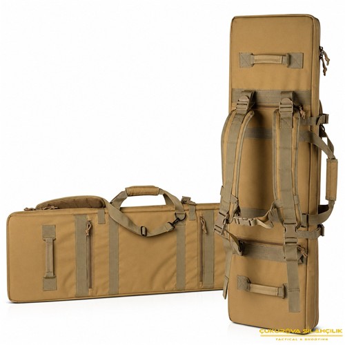 Savior Urban Warfare Çift Kapasiteli Tüfek Çantası 51" Toprak