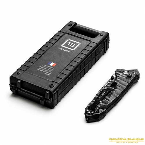 TB Outdoor CAC S200 G10 Saplı Plain Edge Çakı Siyah