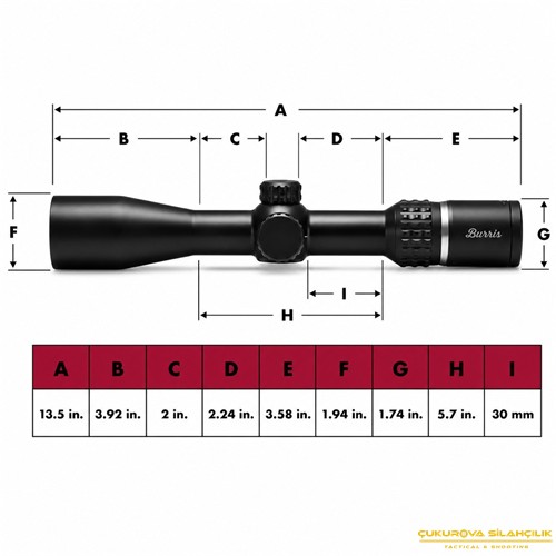 Burris Veracity 2 - 10 x 42 Mm. Low ZStop Ball E1 FFP Tüfek Dürbünü