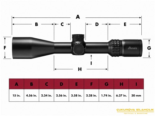 Burris Veracity 4 - 20 x 50 Mm. ZeroStop Ball E1 FFP Tüfek Türbünü