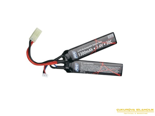 ASG 7.4V 1300 mAh 25C GEN 2 Lipo Pil