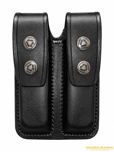CS 9 Mm. Çiftli Şarjör Kılıfı Siyah
